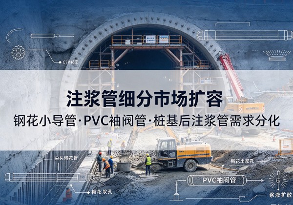 秀屿注浆管细分市场扩容，隧道钢花小导管、PVC 袖阀管、桩基后注浆管需求分化